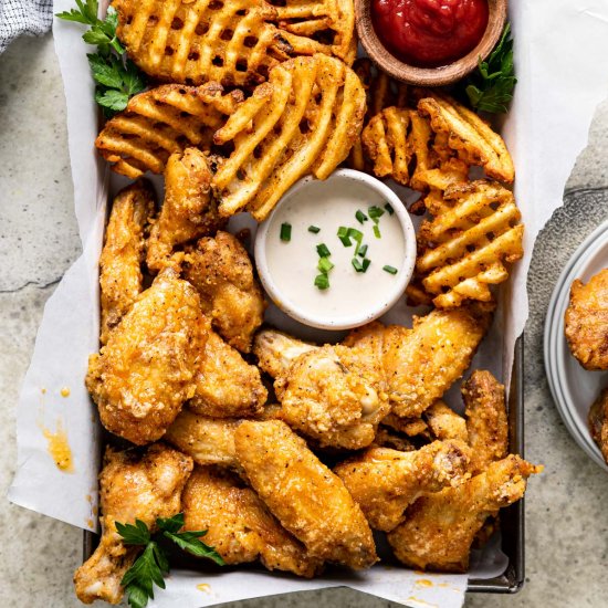 Garlic Parmesan Wings (Air Fryer)