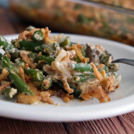 Classic Vegan Green Bean Casserole