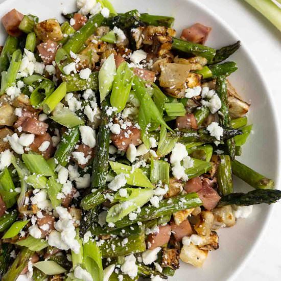 Roasted Turnip & Asparagus Salad