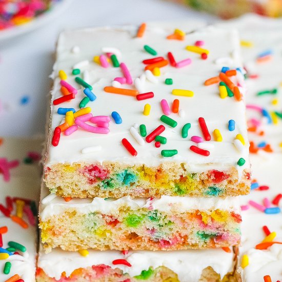 Funfetti Cake Mix Cookie Bars