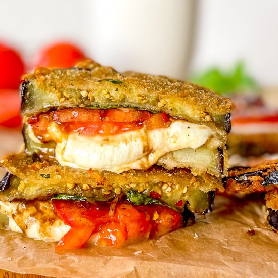 Eggplant Parm Caprese GrilledCheese