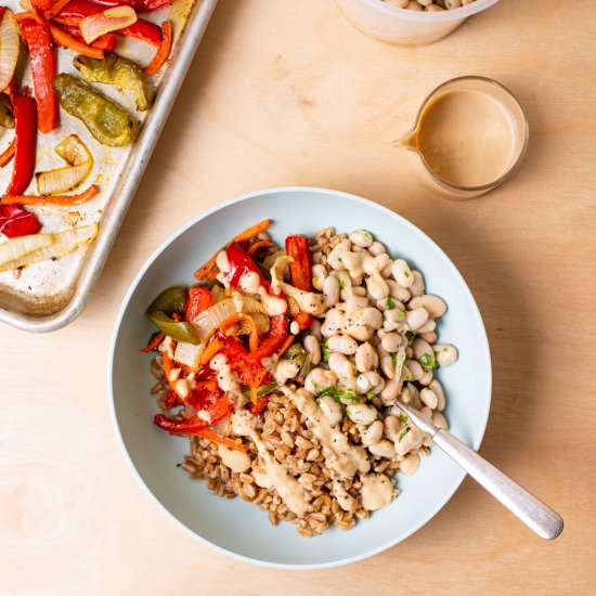 Meal Prep Farro Bowls