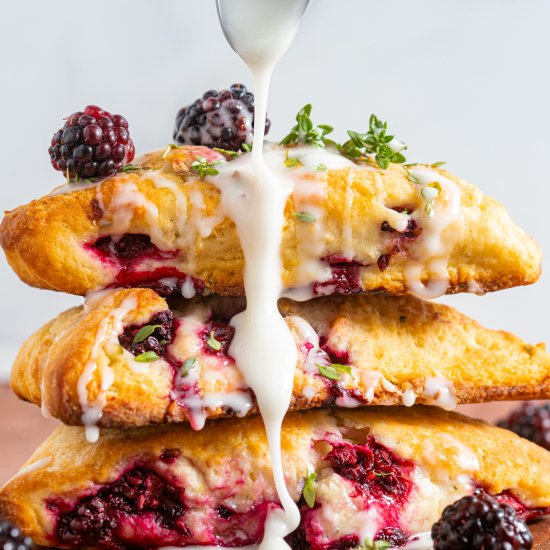 Blackberry Scones with Thyme