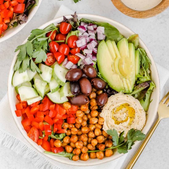 Vegan Mediterranean Buddha Bowls