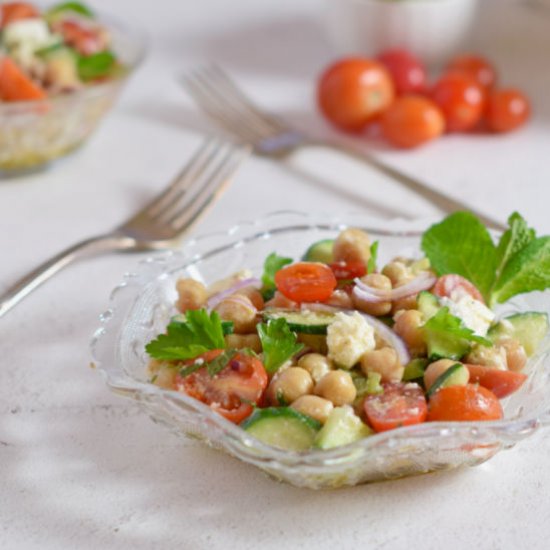 Chickpea Salad with Feta