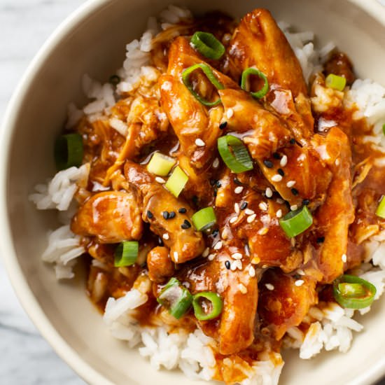 honey garlic crockpot chicken