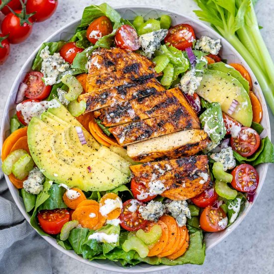 GRILLED BUFFALO CHICKEN SALAD