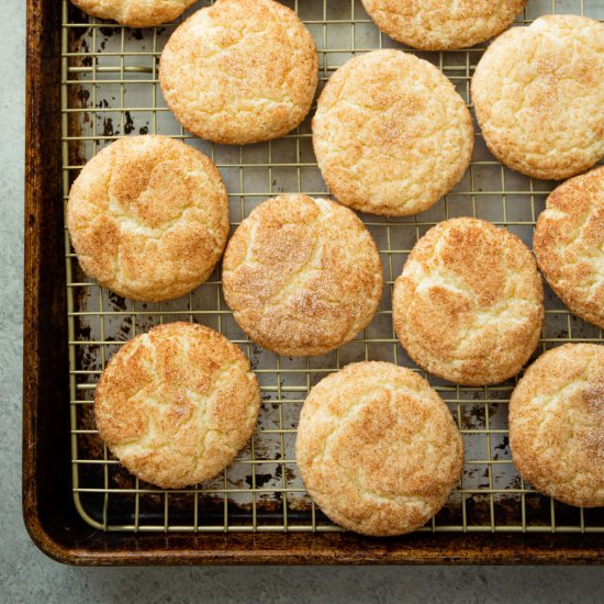 Cake Mix Snickerdoodles