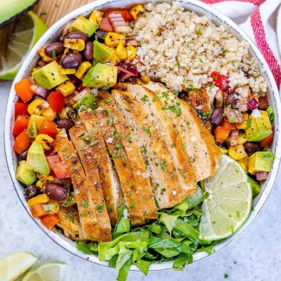 TACO CHICKEN QUINOA BOWL