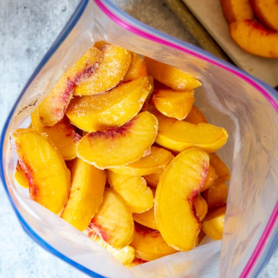 Freezing Peaches