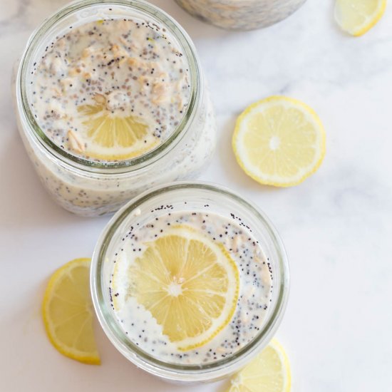 Lemon Poppyseed Overnight Oats