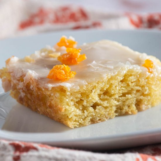 Orange Buttermilk Sheet Cake