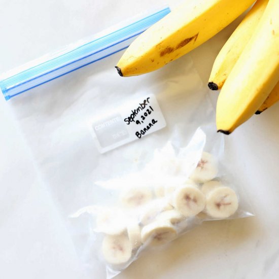 How To Freeze Bananas For Smoothies