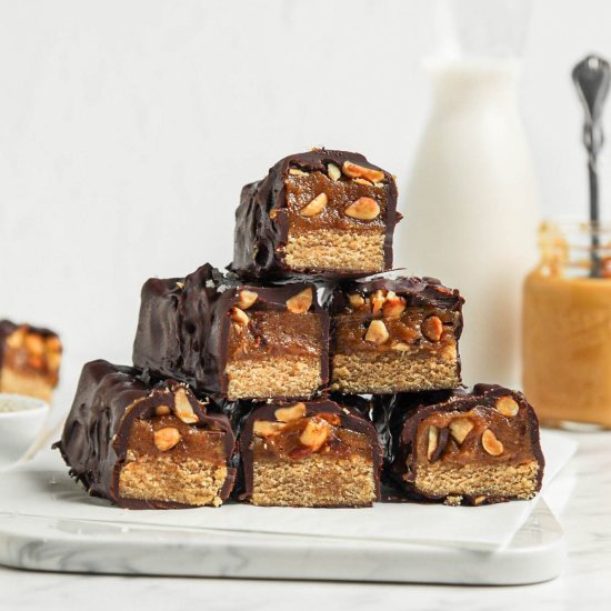 Homemade Vegan Snickers