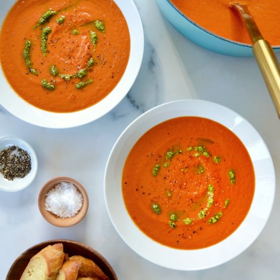 Creamy Homemade Tomato Soup