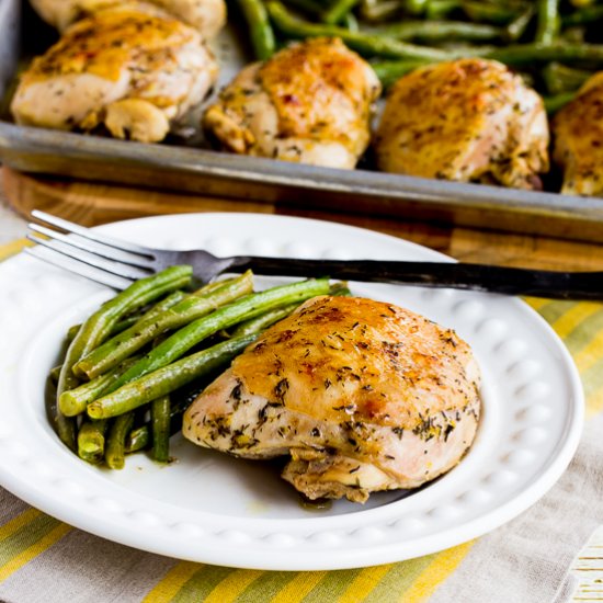 Roasted Lemon Chicken Green Beans