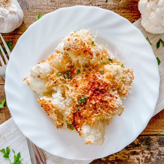 Roasted Cauliflower with Bechamel