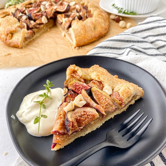 Hazelnut Fig Galette