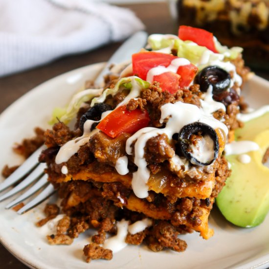 low carb taco casserole