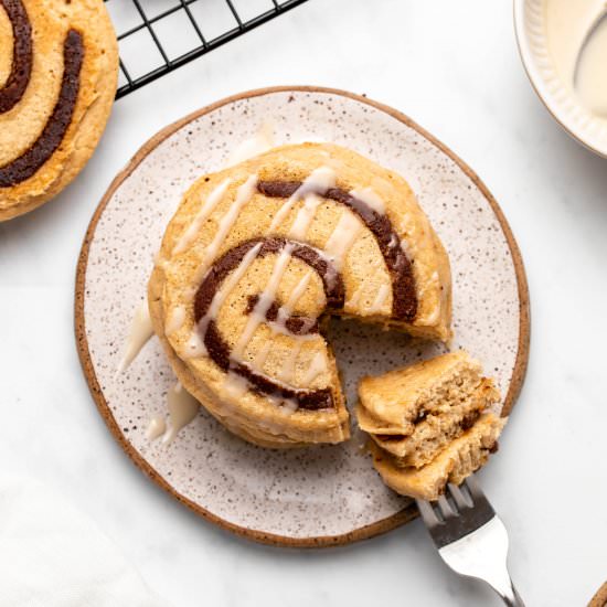 Cinnamon Roll Pancakes