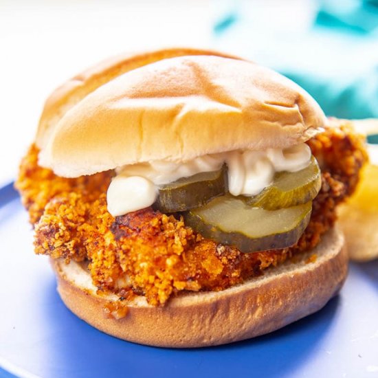 Air Fryer Chicken Sandwich