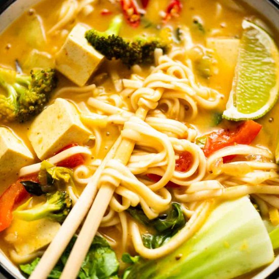 Vegan Thai Noodle Soup