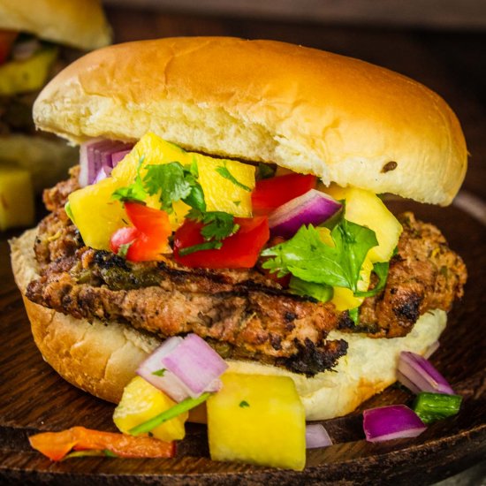 Hatch Green Chile Turkey Burgers