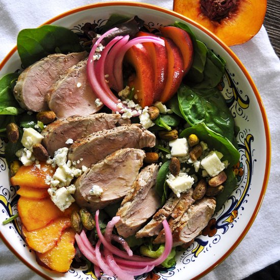 Peach & Pork Tenderloin Salad