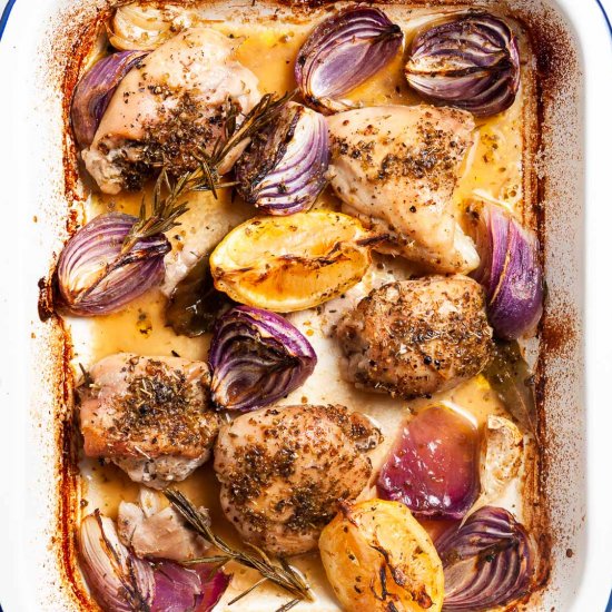 Lemon Chicken Traybake