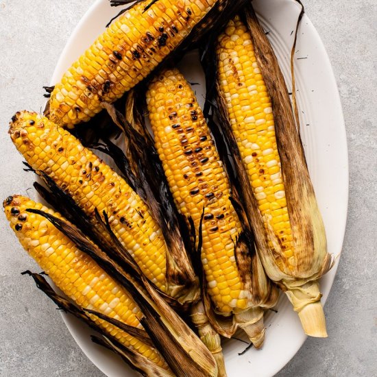 How to Grill Corn in the Husk