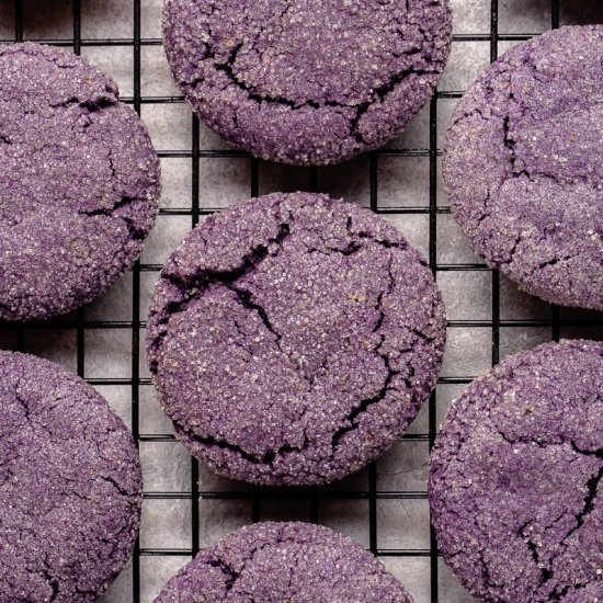 Vegan Ube Sugar Cookies