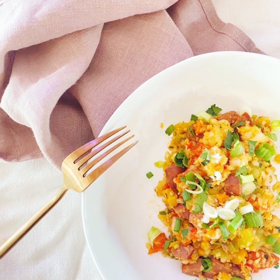 Cauliflower Rice Jambalaya