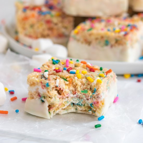 Funfetti Rice Krispie Treats