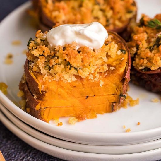 Air Fryer Sweet Potato Stacks