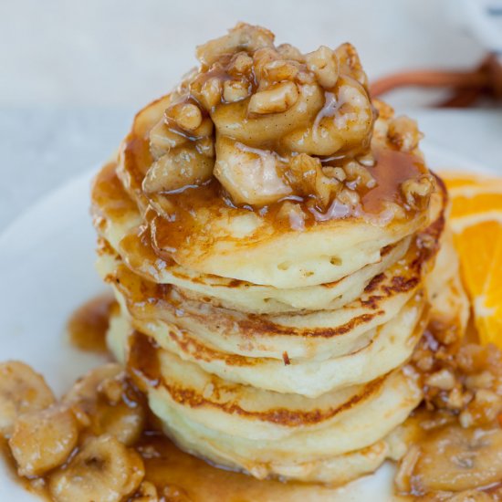 bananas foster pancakes