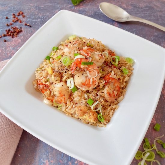 Salt and Pepper Shrimp Fried Rice