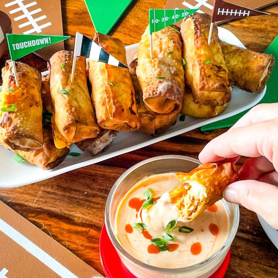 Buffalo Chicken Egg Rolls