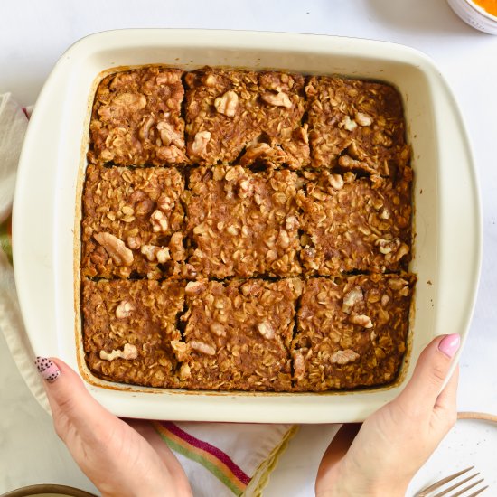 Pumpkin Spice Baked Oatmeal