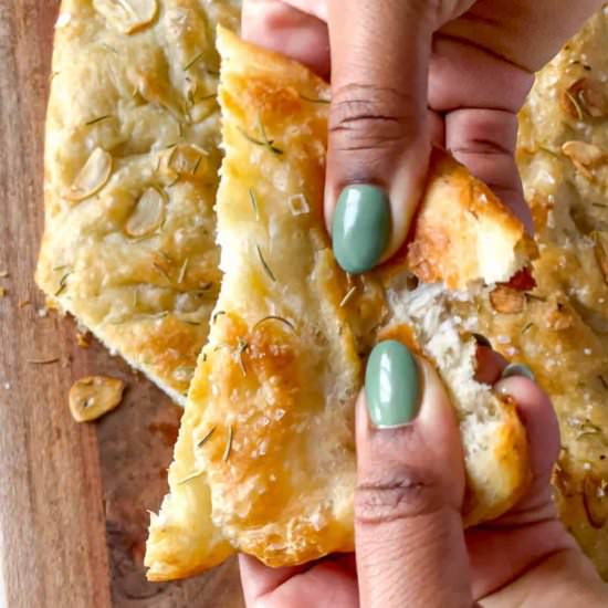 Garlic & Rosemary Focaccia Bread