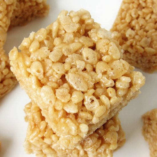 Caramel Rice Krispie Treats