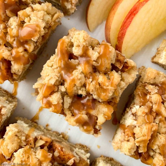 Apple Cheesecake Crumble Bars – GF