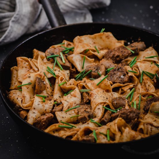 Slow-Cooked Beef Stroganoff