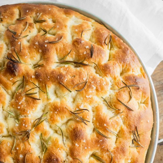 FOCACCIA NO KNEAD | 2 toppings