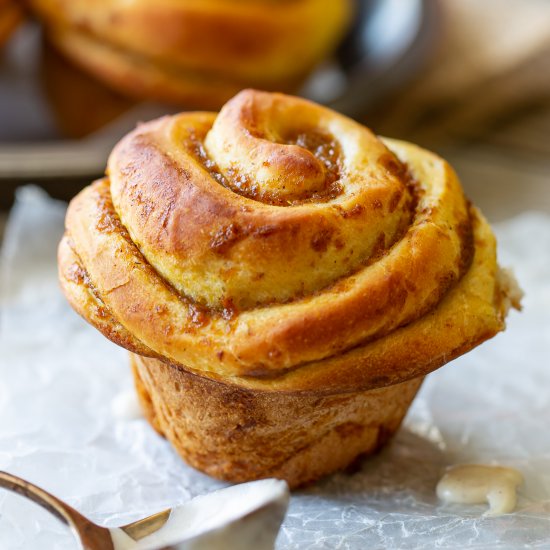 Pumpkin Butter Cinnamon Buns