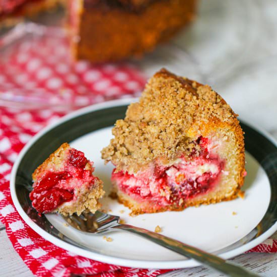 Cherry Cream Cheese Coffee Cake