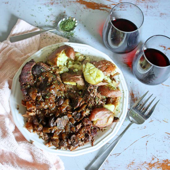 Instant Pot Mushroom Pot Roast