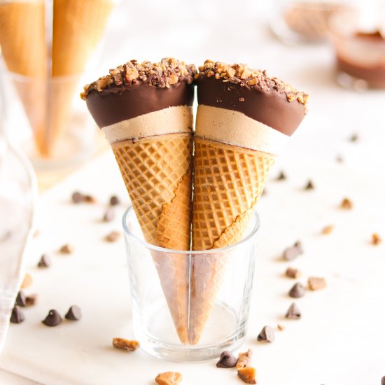 Salted Caramel Toffee Drumsticks