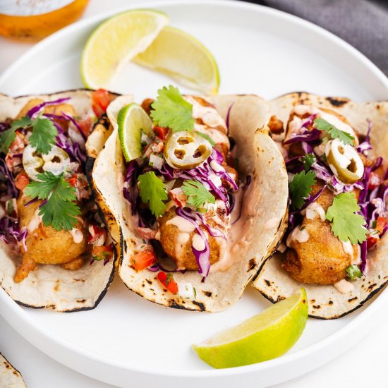 Vegan Ensenada-Style Fish Tacos