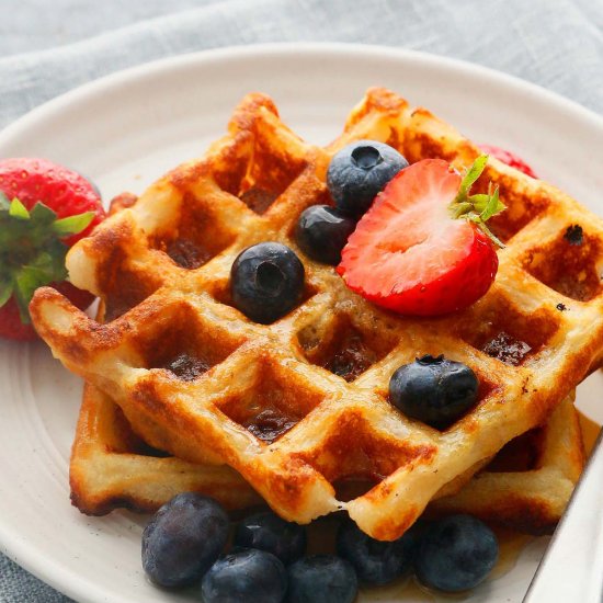 Eggless Waffles