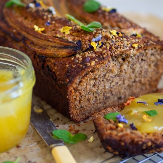 Vegan Banana Hemp Seed Bread